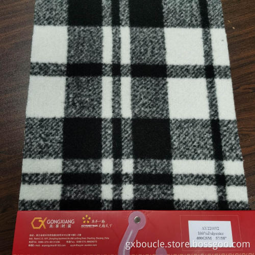Boucle fashion checked design fabric